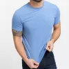 Blue Hybrid Tee sold by Ash & Erie