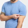 Blue Hybrid Tee sold by Ash & Erie
