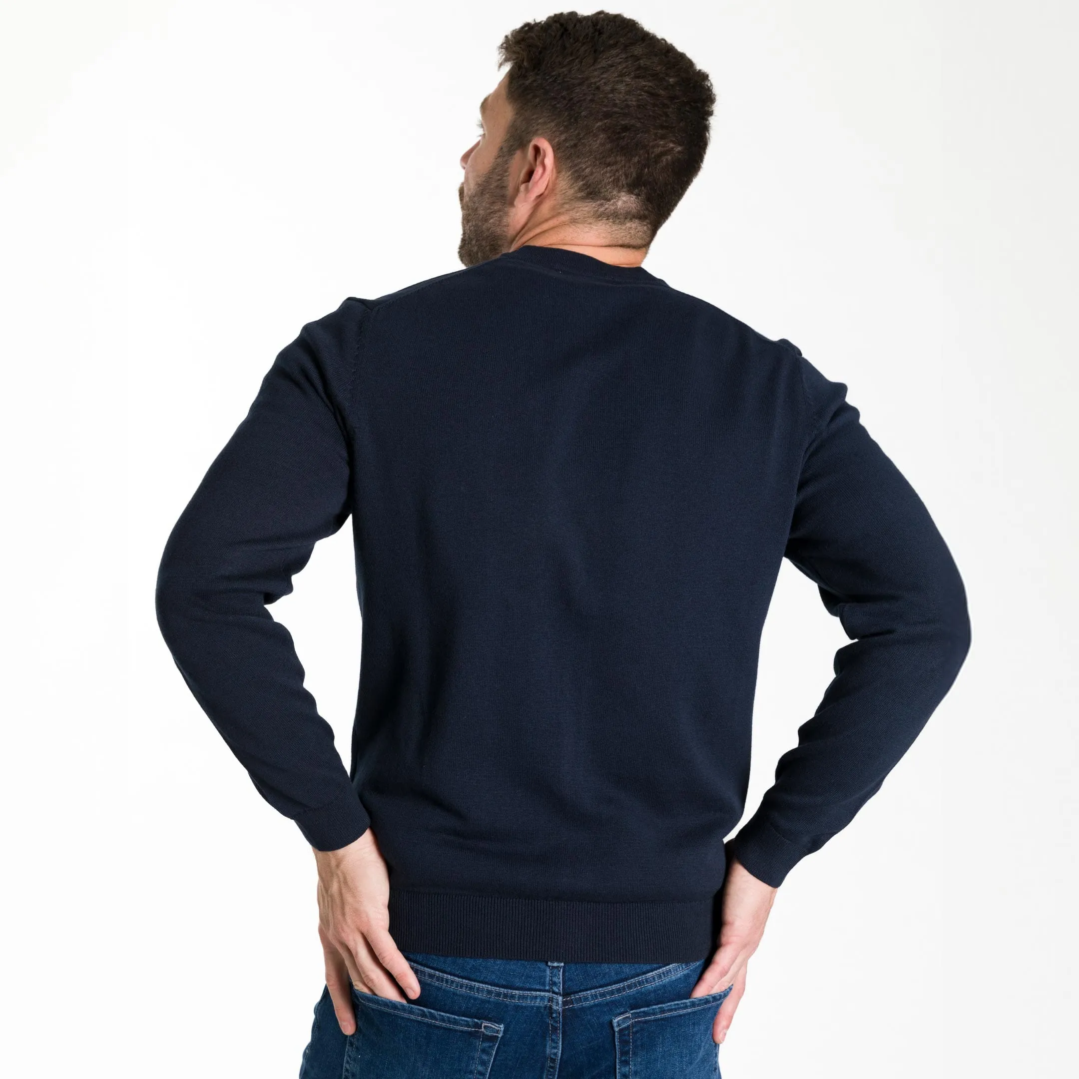 Navy Cardigan Sweater sold by Ash & Erie product image thumbnail 3