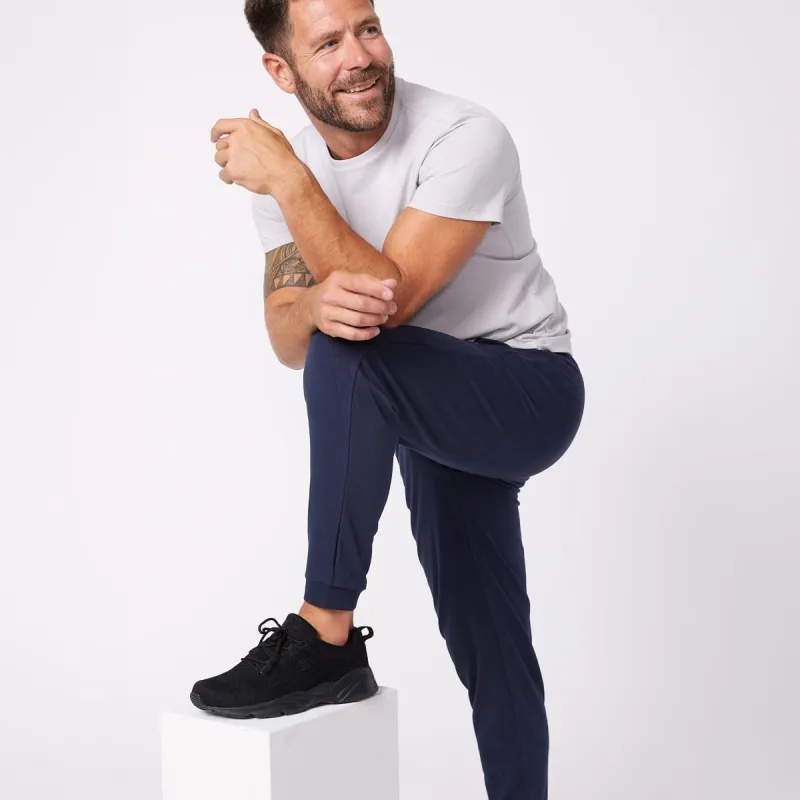 Navy French Terry Jogger sold by Ash & Erie