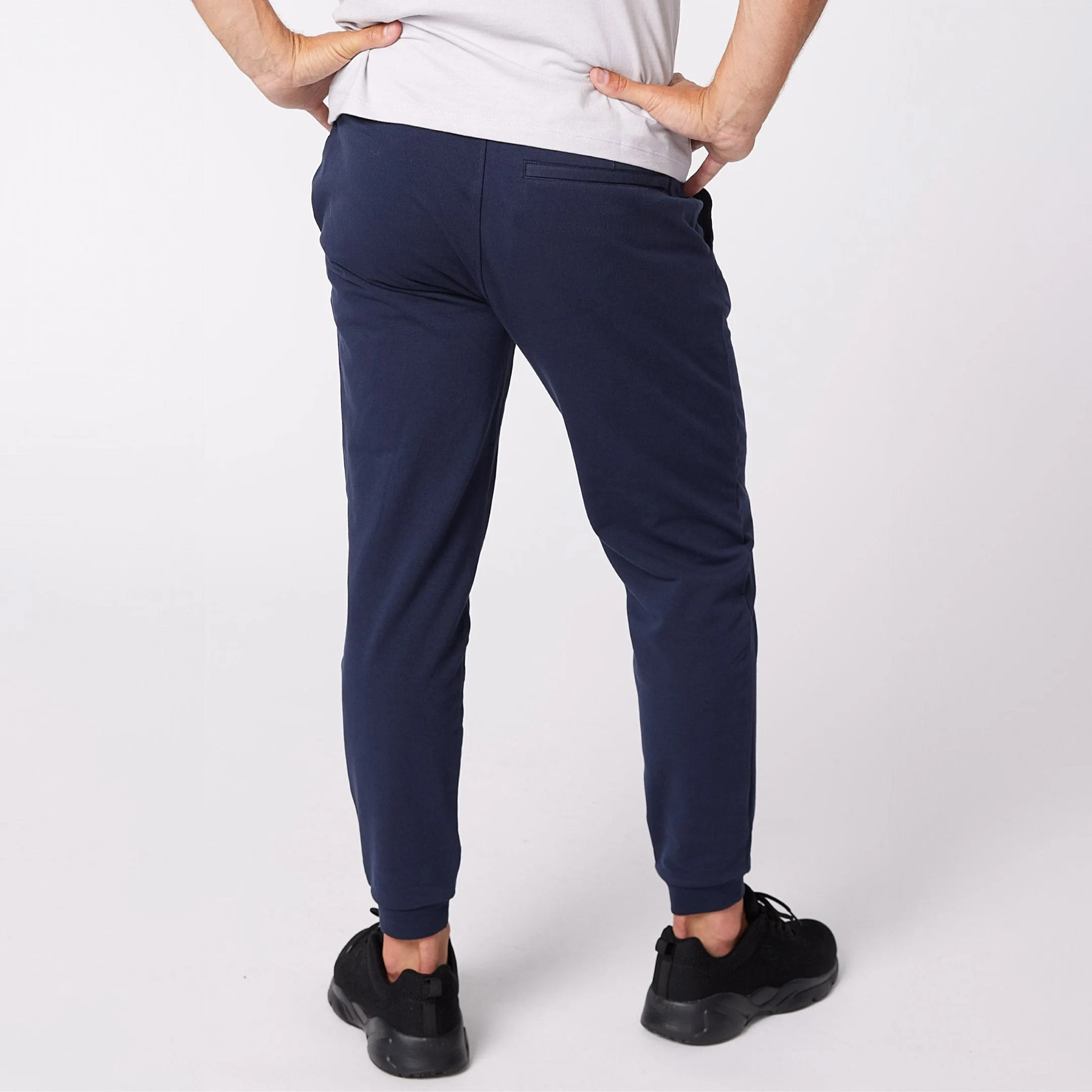 Navy French Terry Jogger sold by Ash & Erie product image thumbnail 4