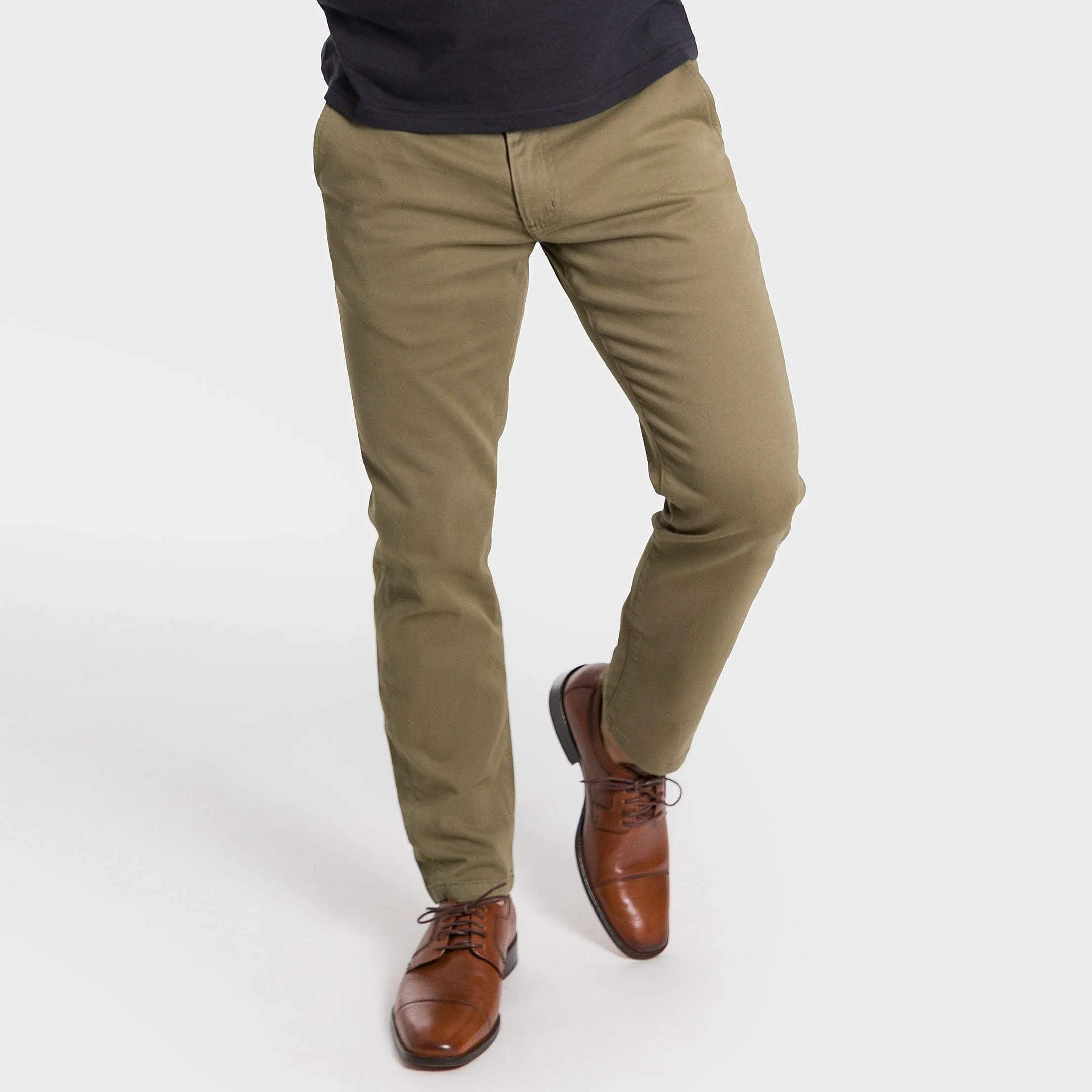 Light Green Lightweight Stretch Chino sold by Ash & Erie