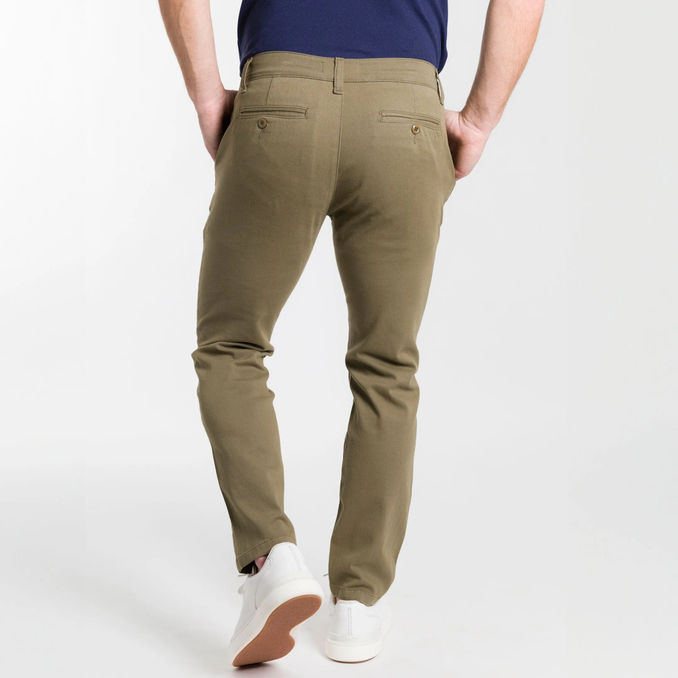Light Green Lightweight Stretch Chino sold by Ash & Erie product image thumbnail 3