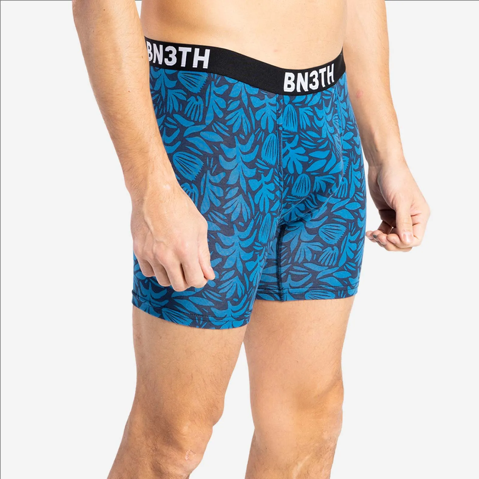 OUTSET BOXER BRIEF: ABSTRACT TROPICAL NAVY sold by BN3TH product image thumbnail 2