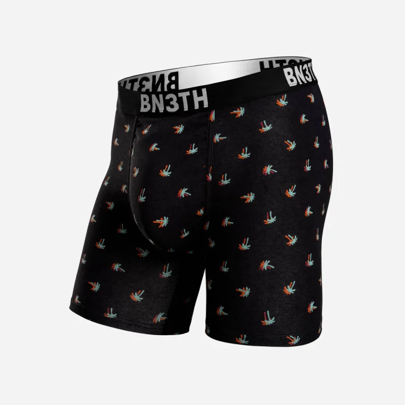 OUTSET BOXER BRIEF: ELECTRIC HAWAIIAN BLACK sold by BN3TH