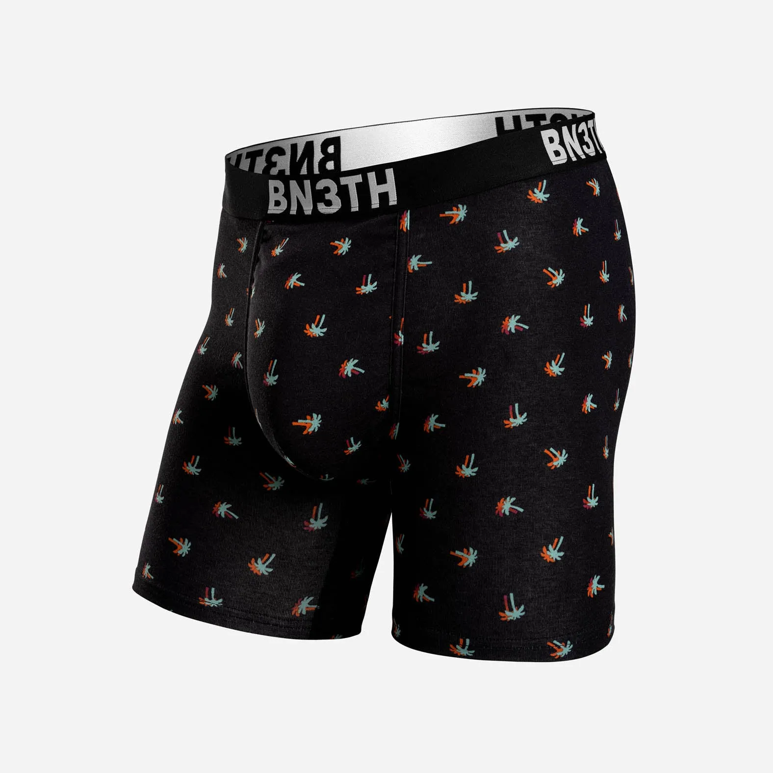 OUTSET BOXER BRIEF: ELECTRIC HAWAIIAN BLACK sold by BN3TH
