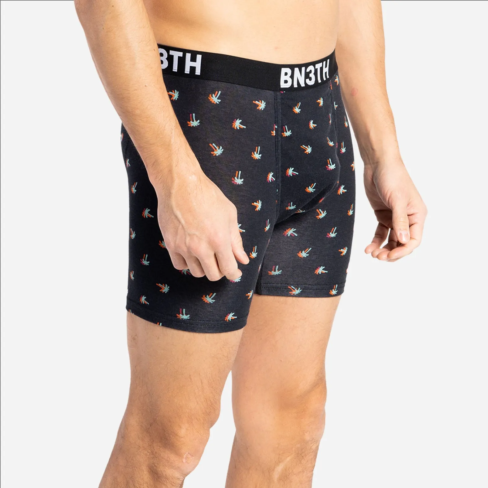 OUTSET BOXER BRIEF: ELECTRIC HAWAIIAN BLACK sold by BN3TH product image thumbnail 2