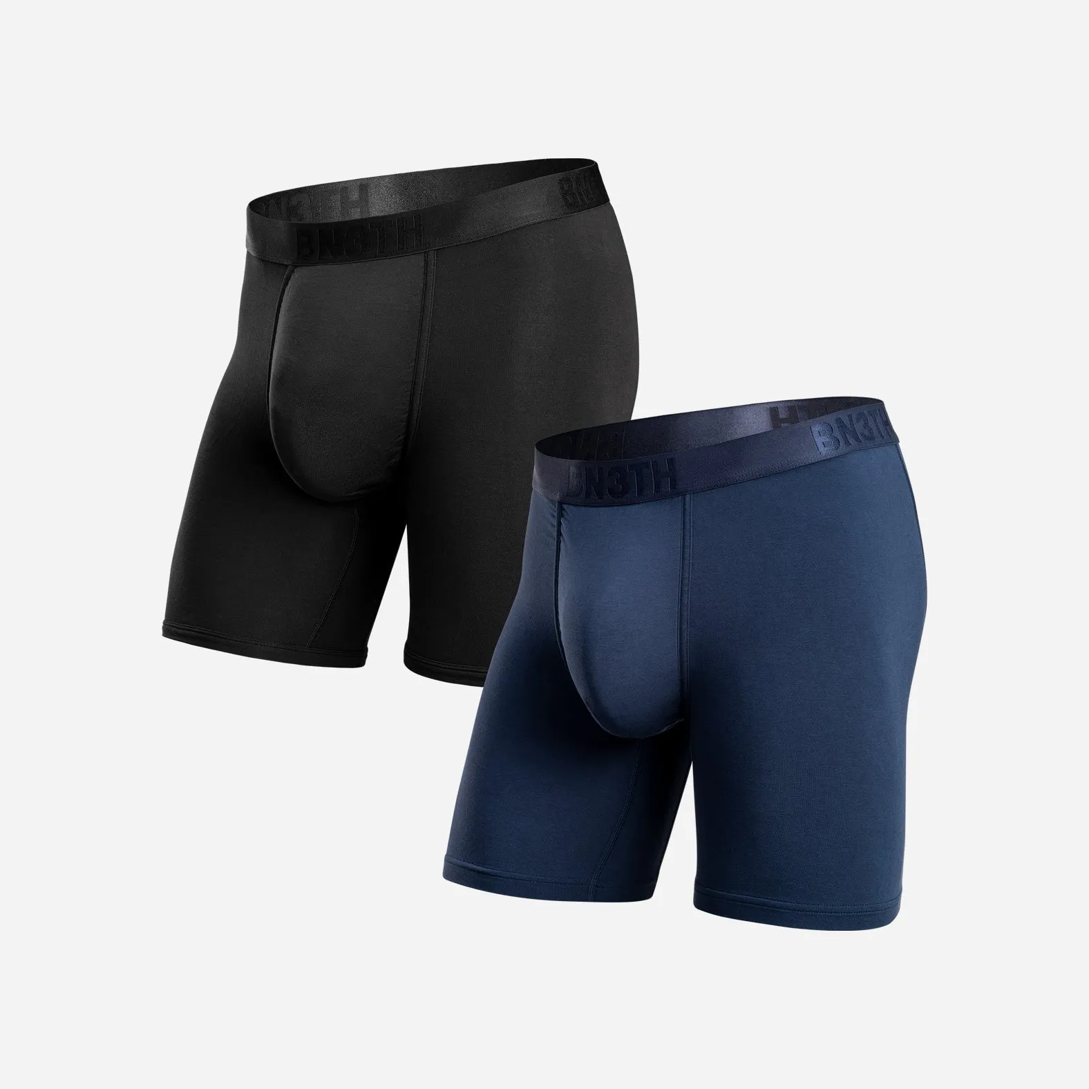 Classic Icon Boxer Brief: Black/Navy 2 Pack sold by BN3TH