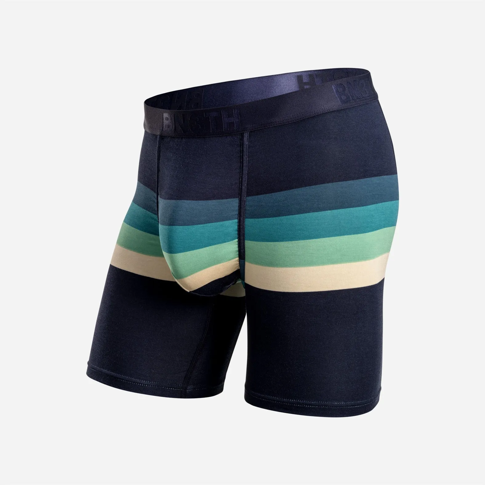 CLASSIC BOXER BRIEF: RETROSTRIPE TEAL sold by BN3TH