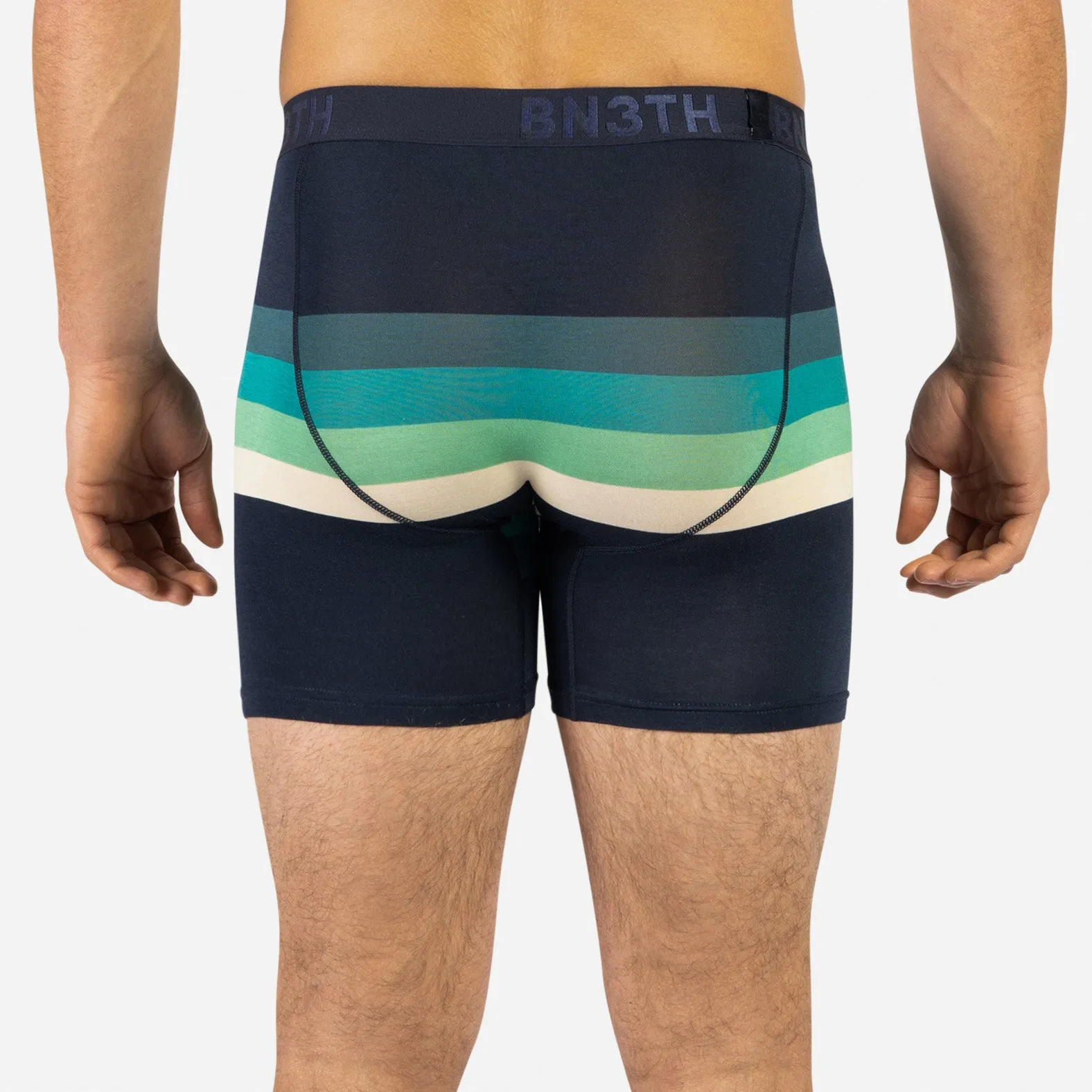 CLASSIC BOXER BRIEF: RETROSTRIPE TEAL sold by BN3TH product image thumbnail 4
