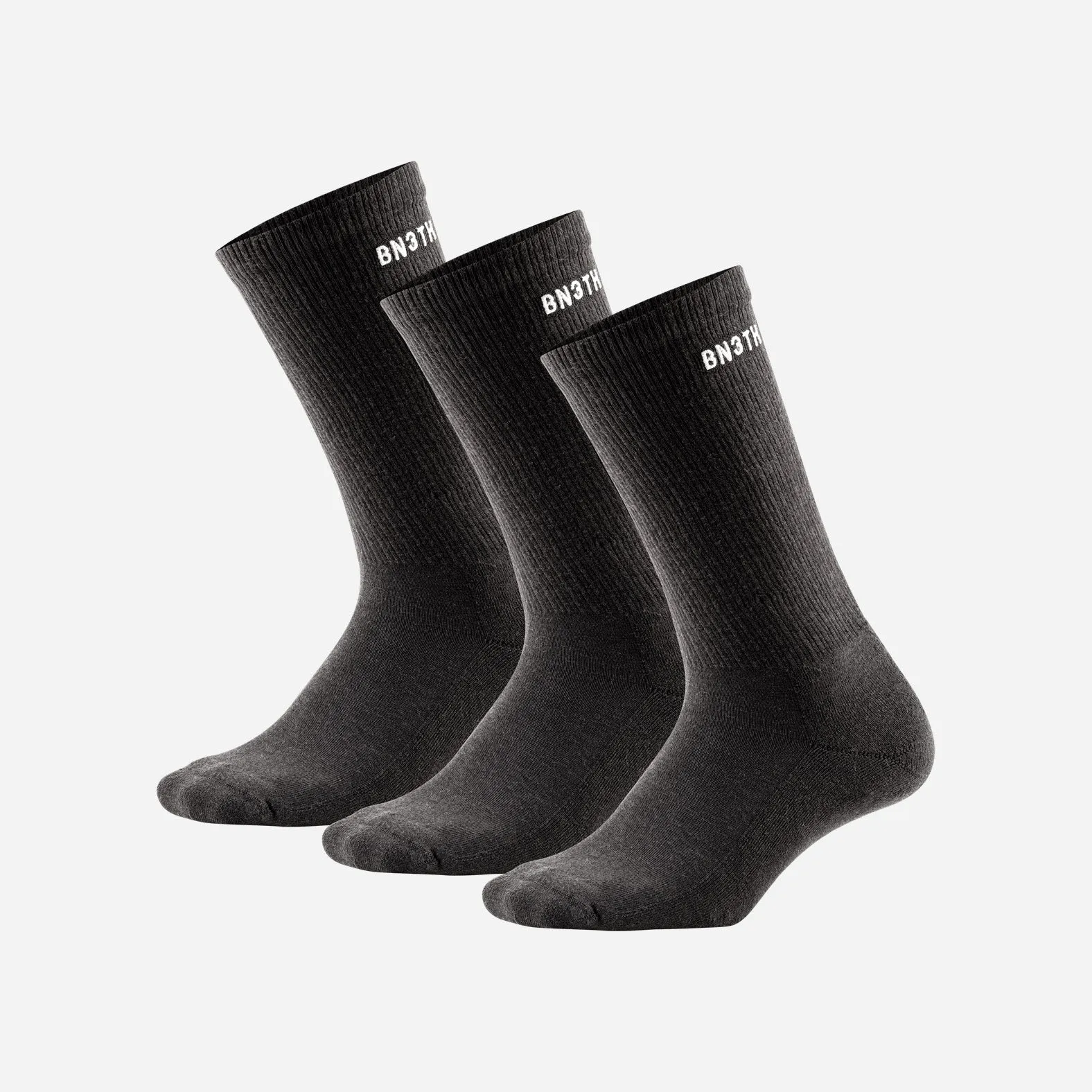 Classic Crew Sock: Black 3 Pack sold by BN3TH