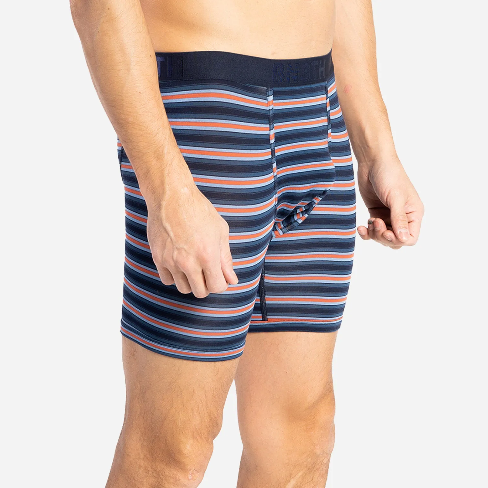CLASSIC BOXER BRIEF: TRACK STRIPE DARK NAVY sold by BN3TH product image thumbnail 2
