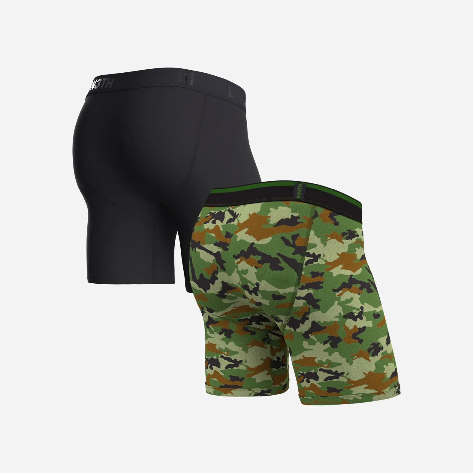 Classic Icon Boxer Brief: Black/Camo Green 2 Pack sold by BN3TH product image thumbnail 3