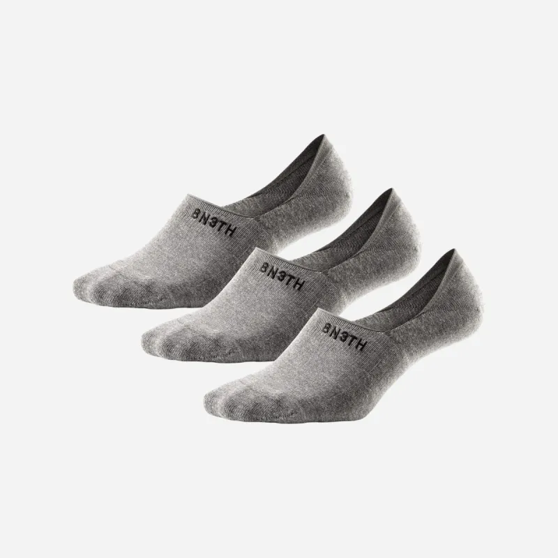 Classic No Show Sock: Heather Gray 3 Pack sold by BN3TH