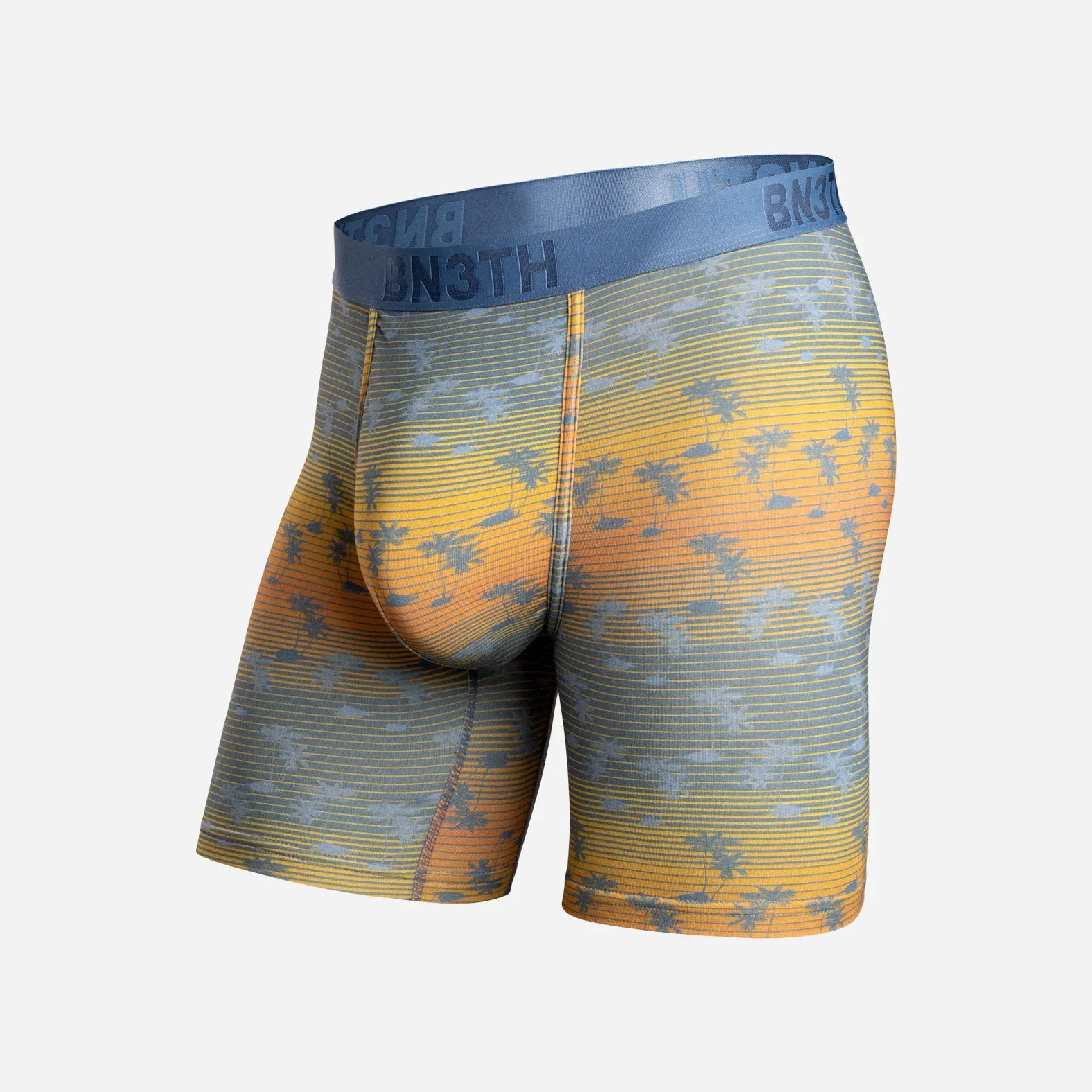CLASSIC BOXER BRIEF: PALM TREE STRIPE SUNSET sold by BN3TH