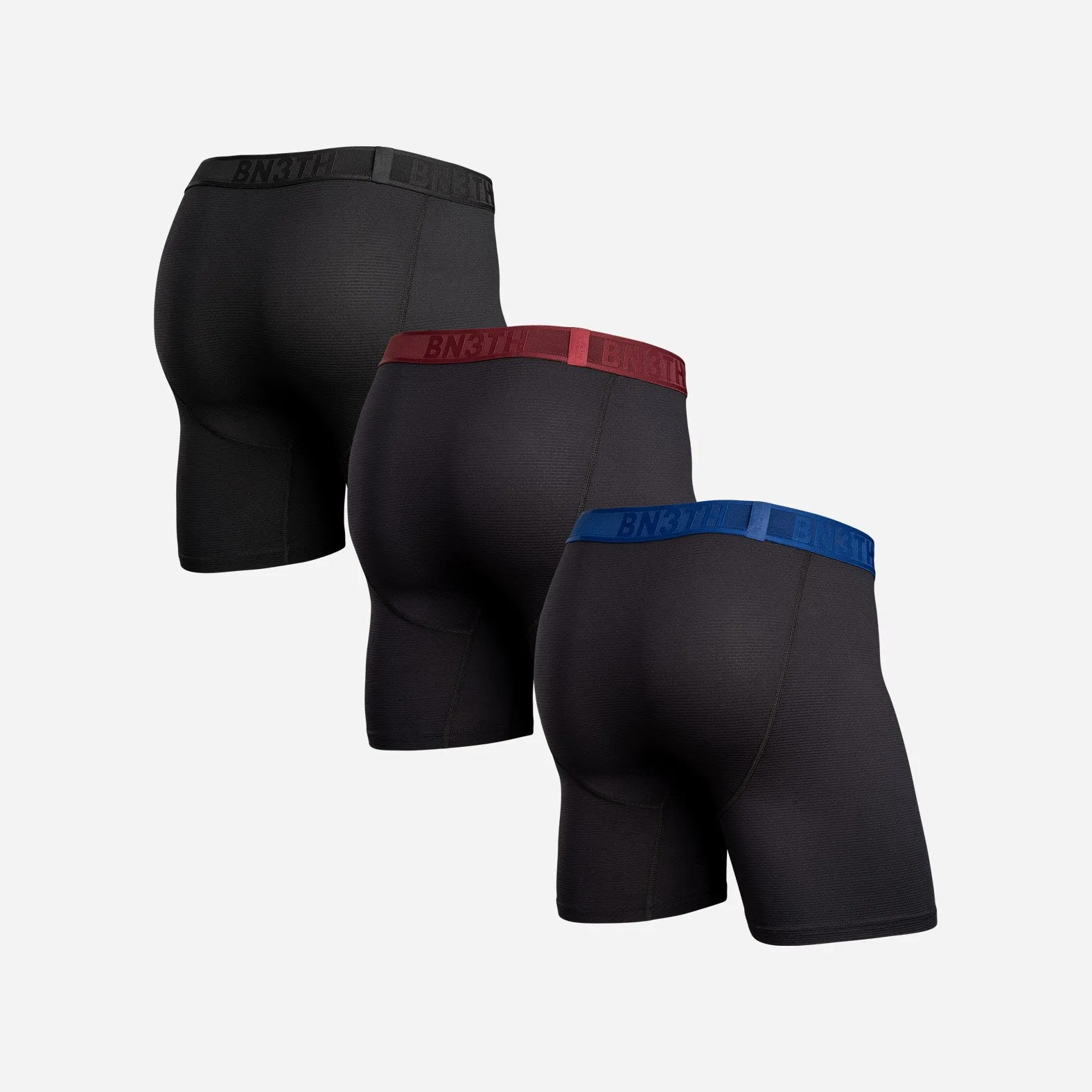 Pro Flex Boxer Brief: Black/Recovery/Rhubarb 3 Pack sold by BN3TH product image thumbnail 2