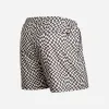 Agua Volley X 2N1 Swim Short 5”: Warped Checker Vanilla sold by BN3TH