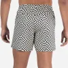 Agua Volley X 2N1 Swim Short 5”: Warped Checker Vanilla sold by BN3TH