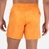 Agua Volley X 2N1 Swim Short 5”: Cinnamon Orange Acid Wash sold by BN3TH