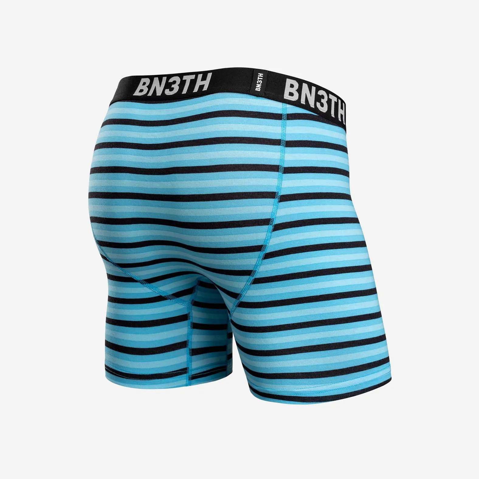 OUTSET BOXER BRIEF: MINI TRICOLOR STRIPE TURQUOISE sold by BN3TH product image thumbnail 3