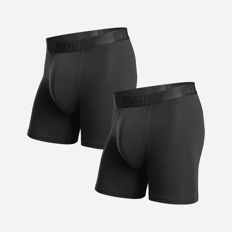 Classic Essentials Boxer Brief : Black 2 Pack sold by BN3TH