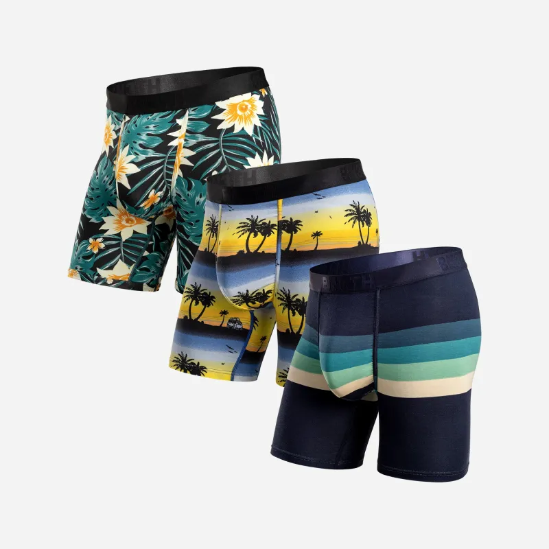 Classic Icon Boxer Brief With Fly : Trop Flor/Ply Illum/Rto Str Tl 3 Pack sold by BN3TH