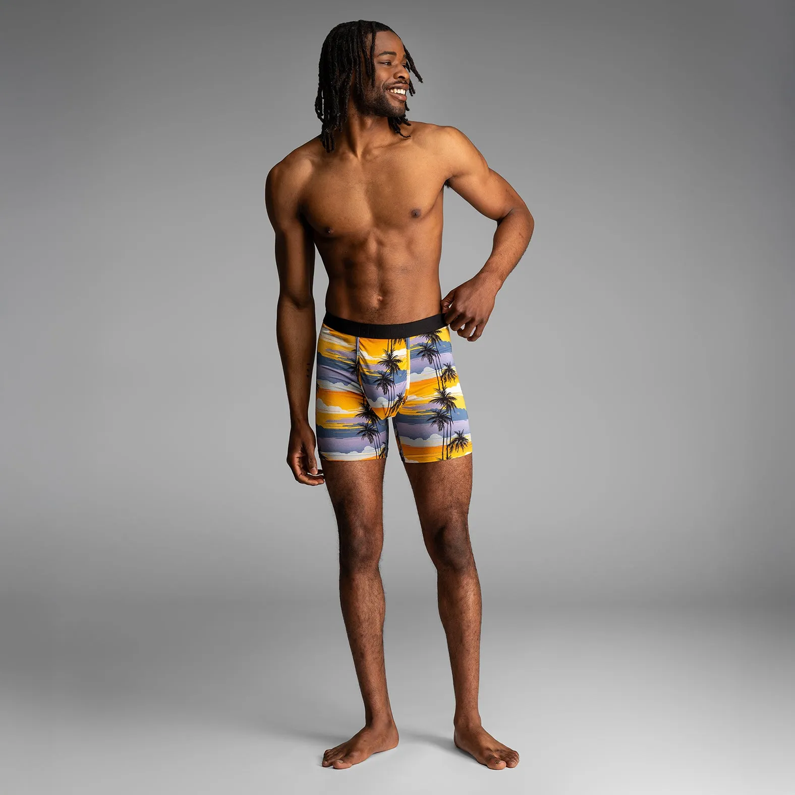 Classic Boxer Brief : Palm Tree Horizon Mimosa sold by BN3TH product image thumbnail 3