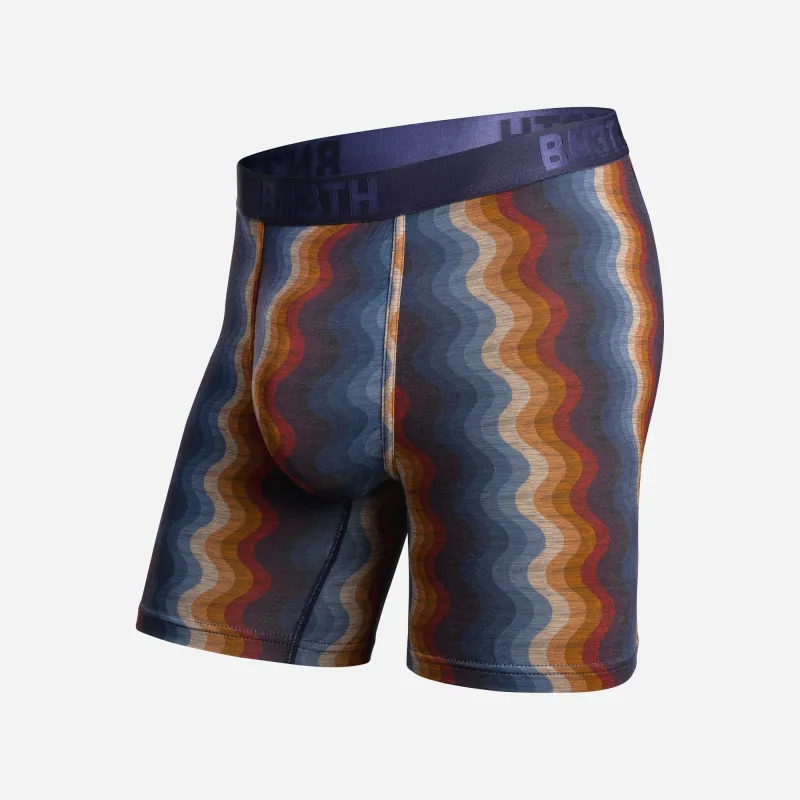 Classic Boxer Brief With Fly : Retro Wave Black sold by BN3TH