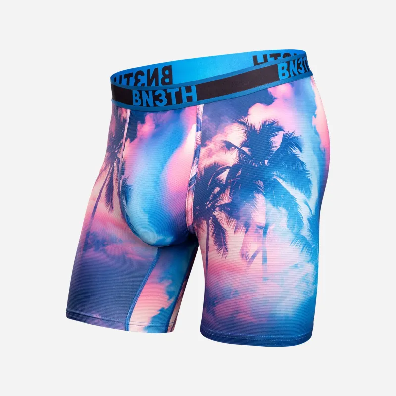 Pro Flex Max Boxer Brief: Smokey Palms-Blue Lolite made by BN3TH