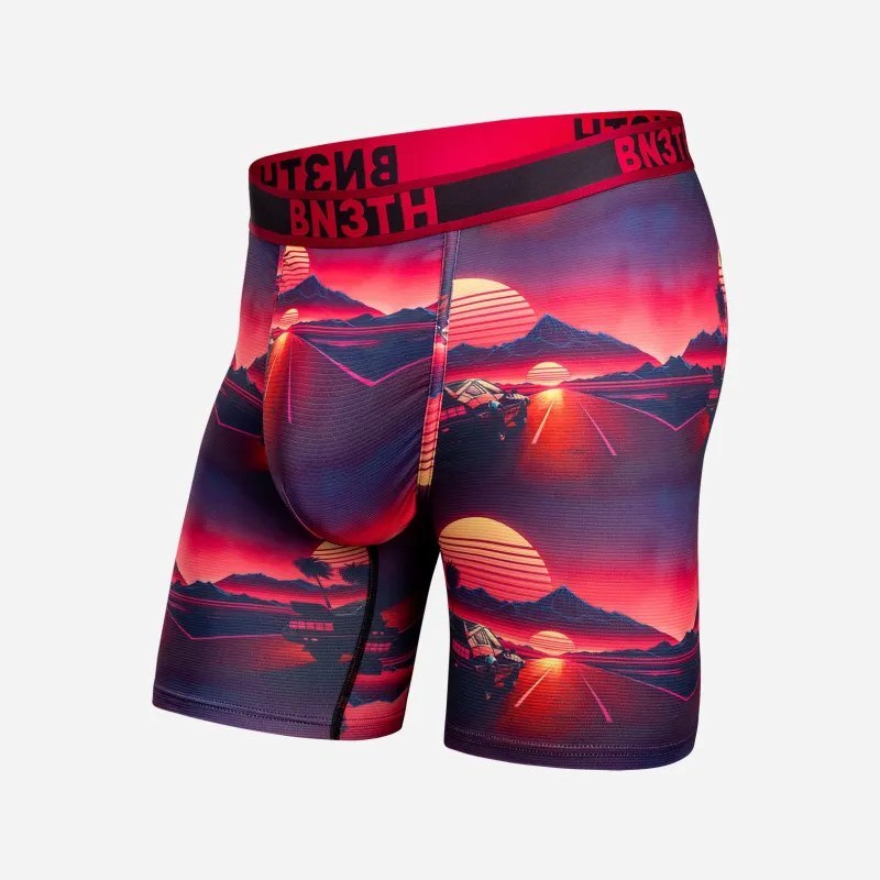 Pro Flex Max Boxer Brief: Sunset Racing - Cerise made by BN3TH