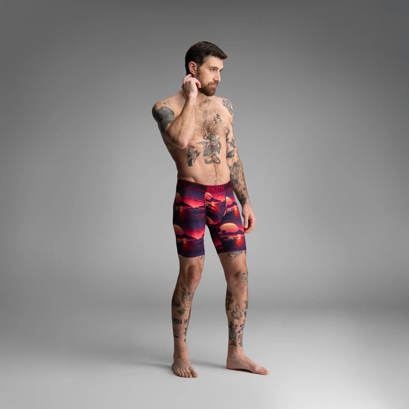 Pro Flex Max Boxer Brief: Sunset Racing - Cerise sold by BN3TH product image thumbnail 4