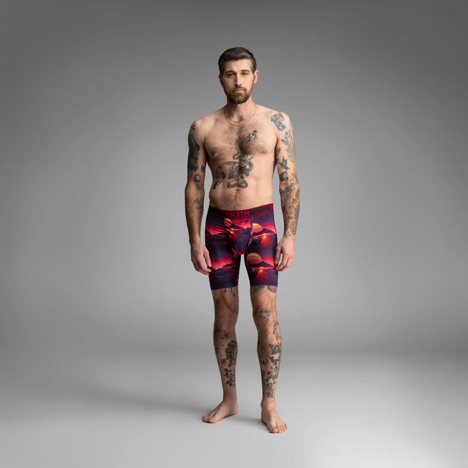 Pro Flex Max Boxer Brief: Sunset Racing - Cerise sold by BN3TH product image thumbnail 2