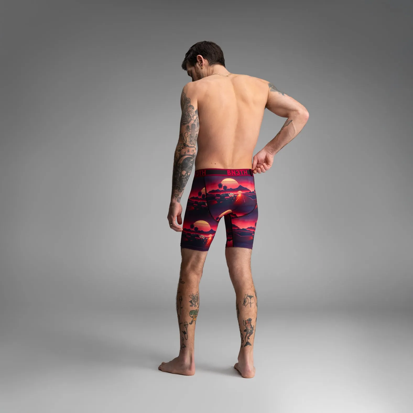 Pro Flex Max Boxer Brief: Sunset Racing - Cerise sold by BN3TH product image thumbnail 5