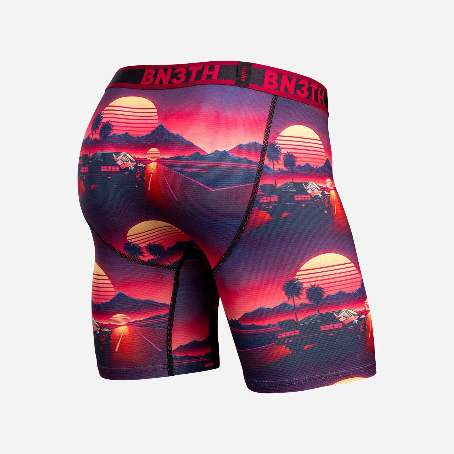 Pro Flex Max Boxer Brief: Sunset Racing - Cerise sold by BN3TH product image thumbnail 3