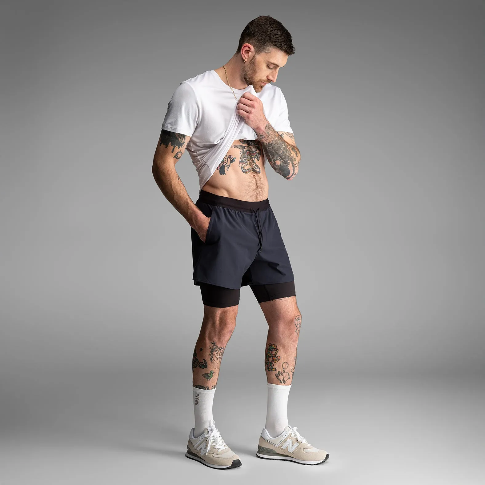 Session 5" Training Short 2N1 : Midnight Blue sold by BN3TH product image thumbnail 4