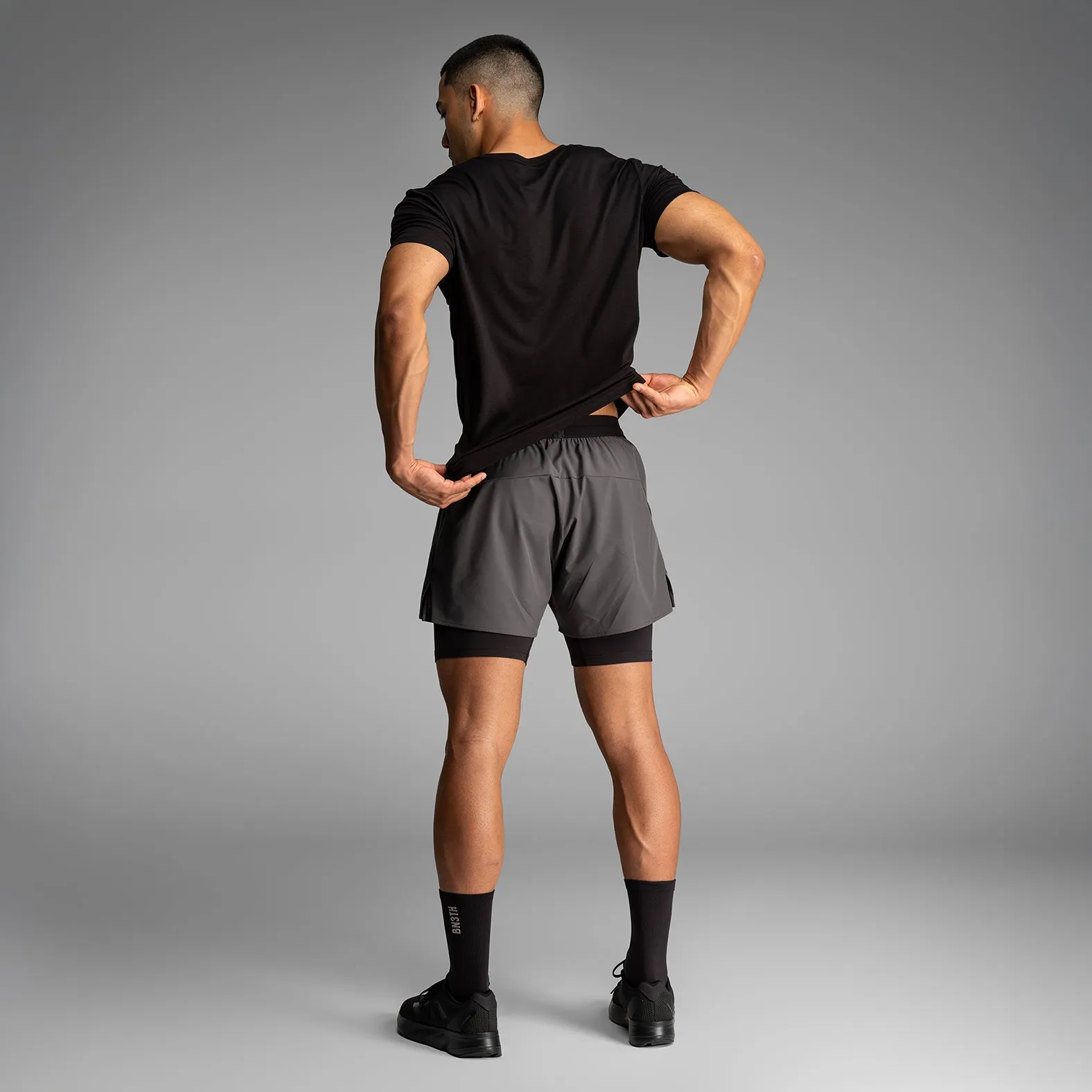 Session 7" Training Short 2N1 :: Shadow Gray sold by BN3TH product image thumbnail 5