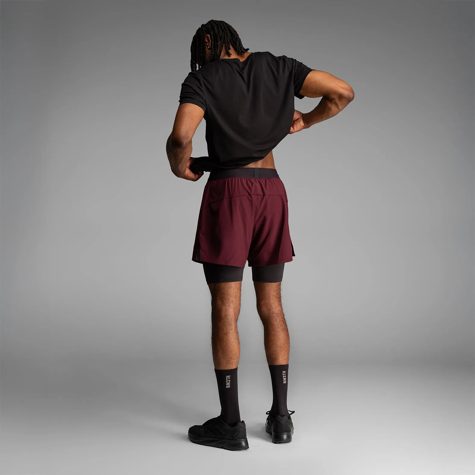 Session 5" Training Short 2N1 : Wine Red sold by BN3TH product image thumbnail 5
