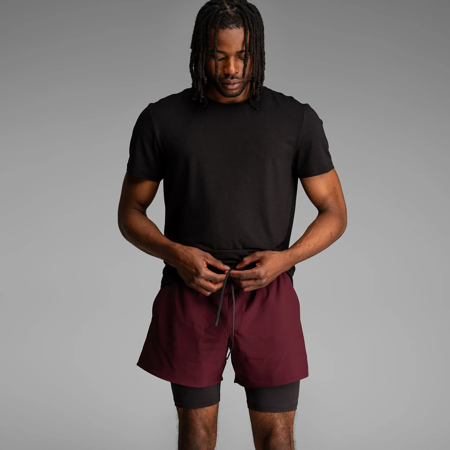 Session 5" Training Short 2N1 : Wine Red sold by BN3TH product image thumbnail 2