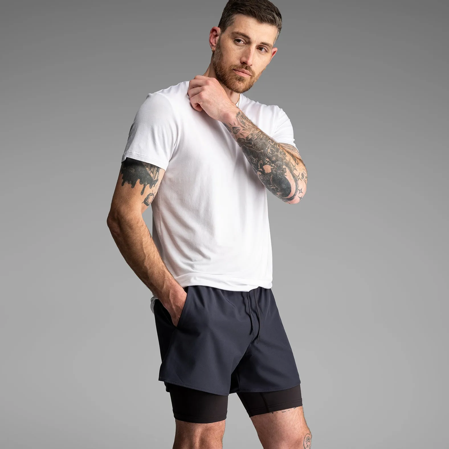 Essentials Crew T-Shirt : White 2 Pack sold by BN3TH product image thumbnail 4