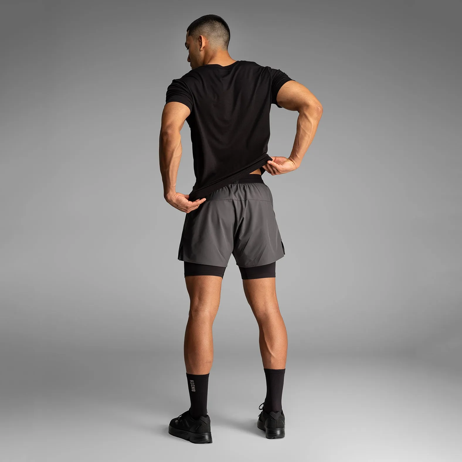 Essentials Crew T-Shirt : Black 2 Pack sold by BN3TH product image thumbnail 5