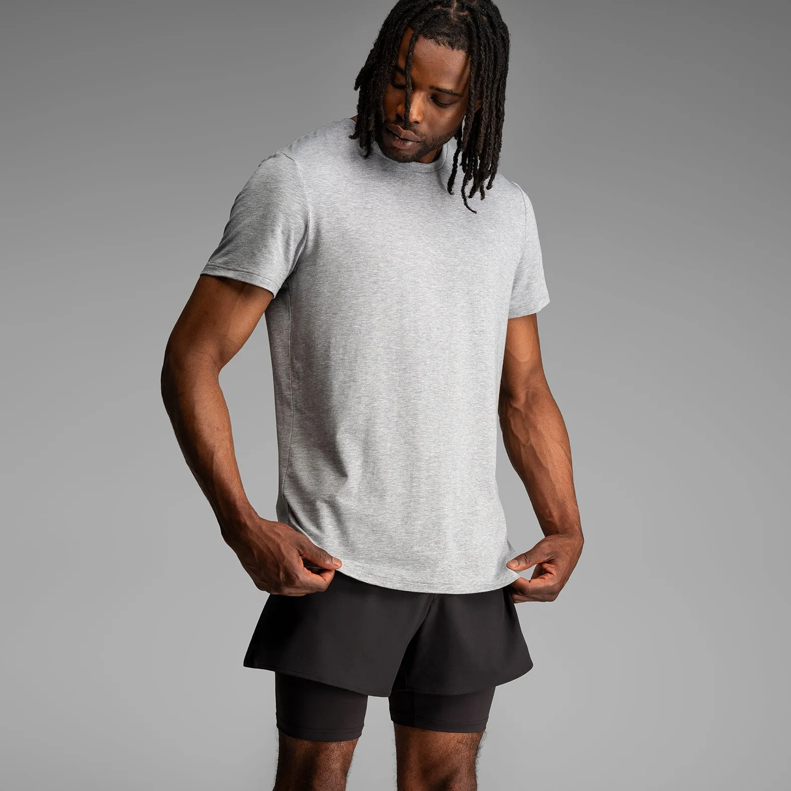 Essentials Crew T-Shirt : Heather Gray sold by BN3TH product image thumbnail 4