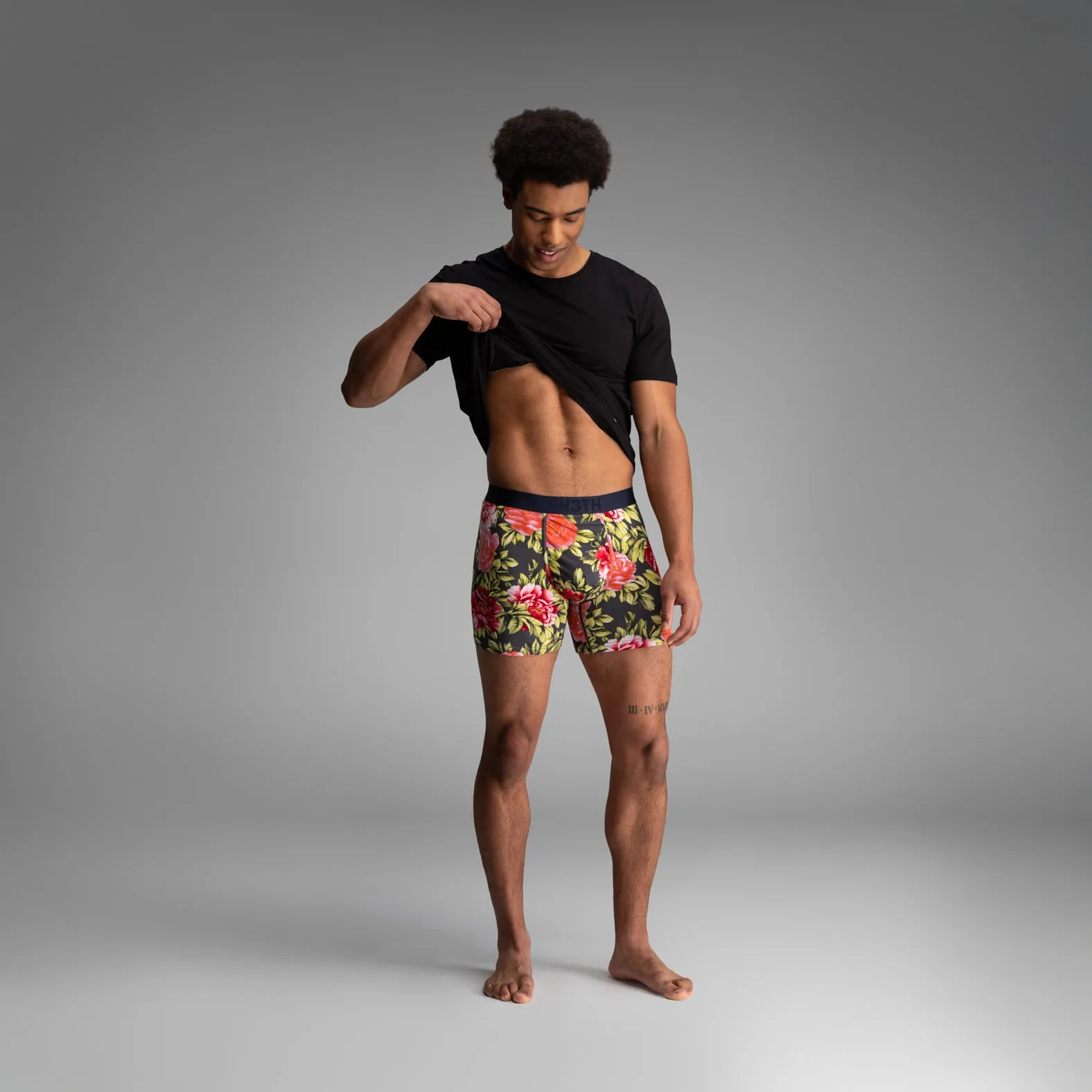 Essentials Boxer Brief: Nocturnal Bloom - Midnight sold by BN3TH product image thumbnail 2