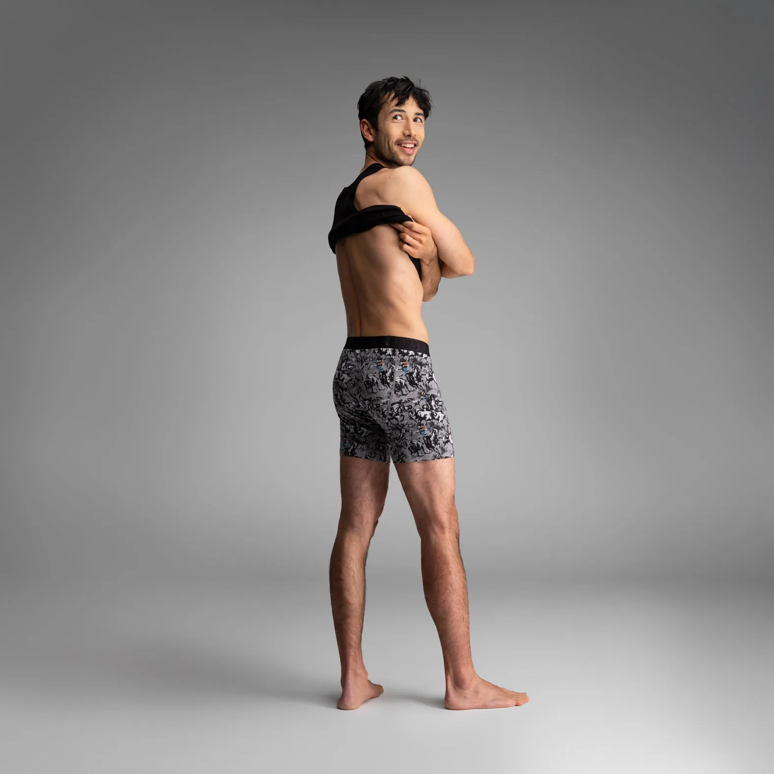Essentials Boxer Brief: Prairie Dustup - Gray sold by BN3TH product image thumbnail 5