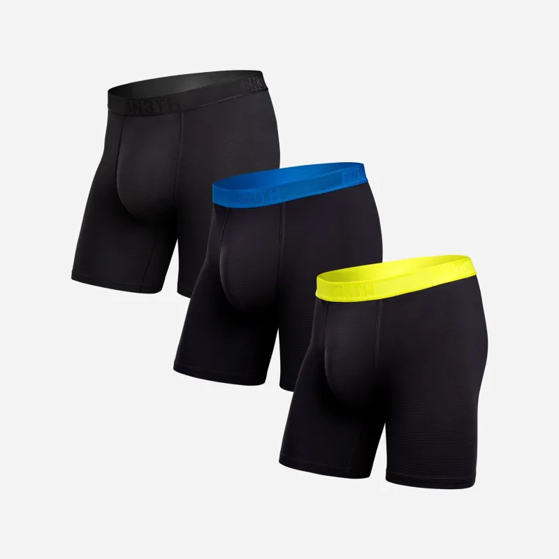 Pro Flex Boxer Brief: Black/Skydiver/Acid Lime 3 Pack made by BN3TH