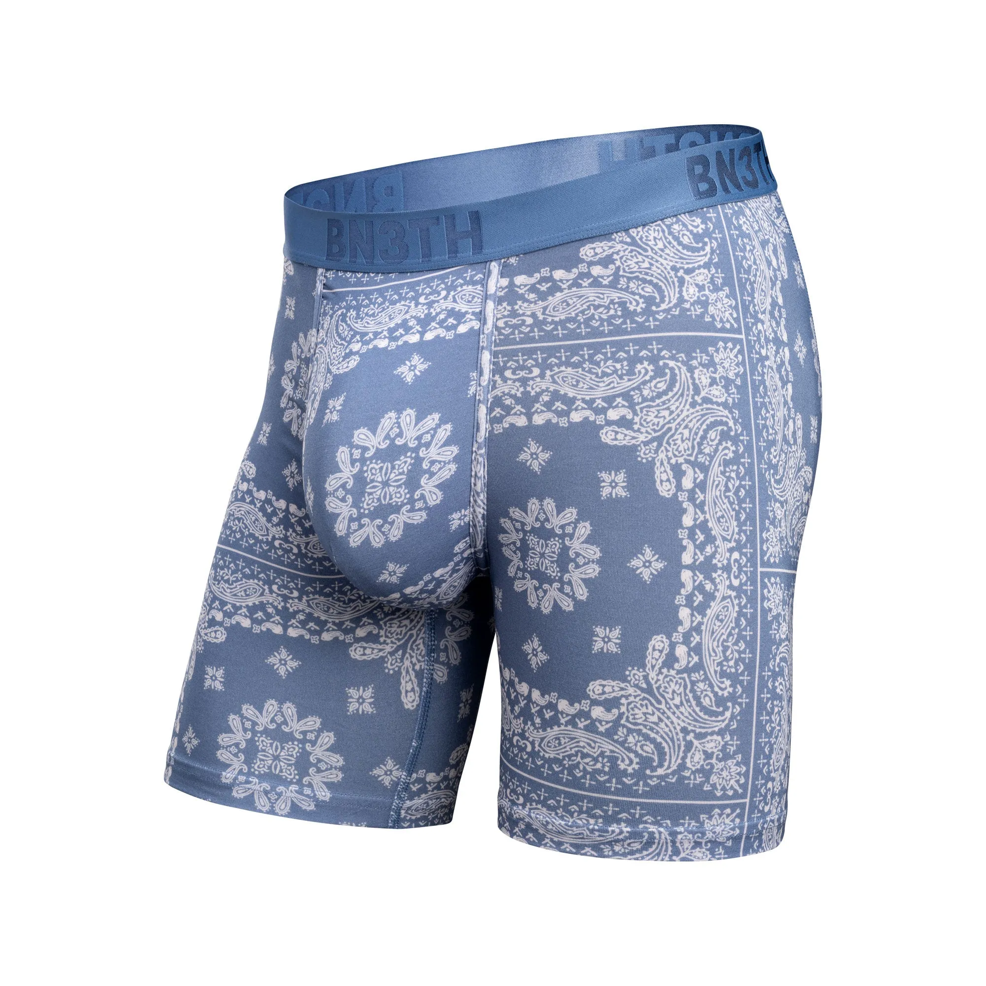 Classic Icon Boxer Brief: Bandana - Fog sold by BN3TH
