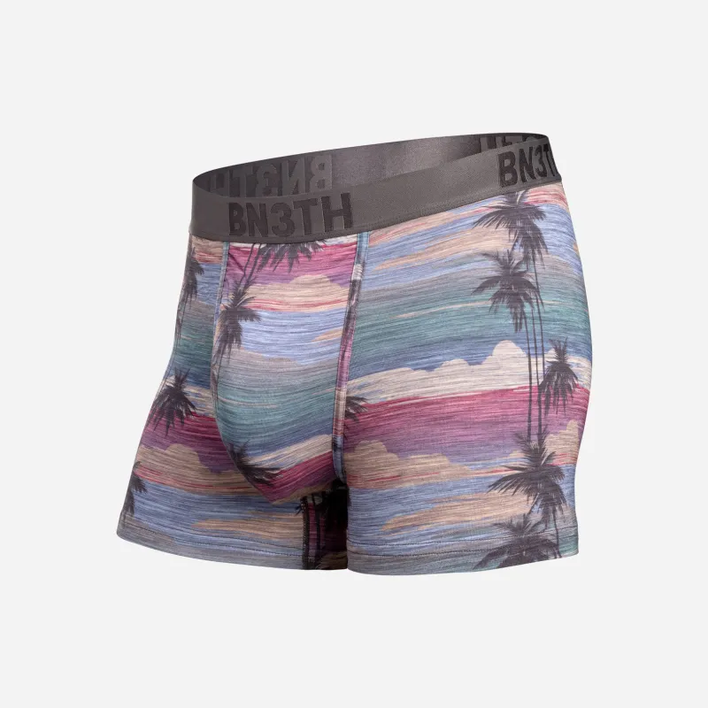 Classic Icon Trunk With Fly : Palm Tree Horizon - Heather made by BN3TH