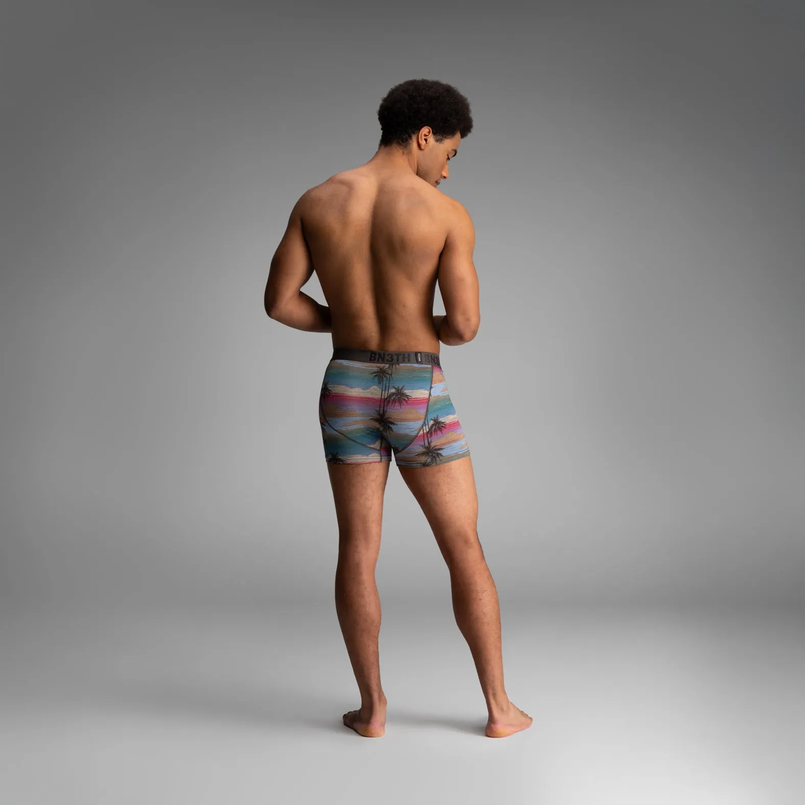 Classic Icon Trunk With Fly : Palm Tree Horizon - Heather sold by BN3TH product image thumbnail 5