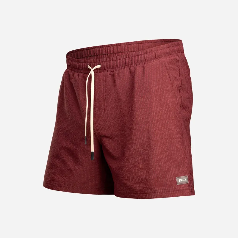 Wave 5" Swim Short 2N1: Red Mahogany made by BN3TH