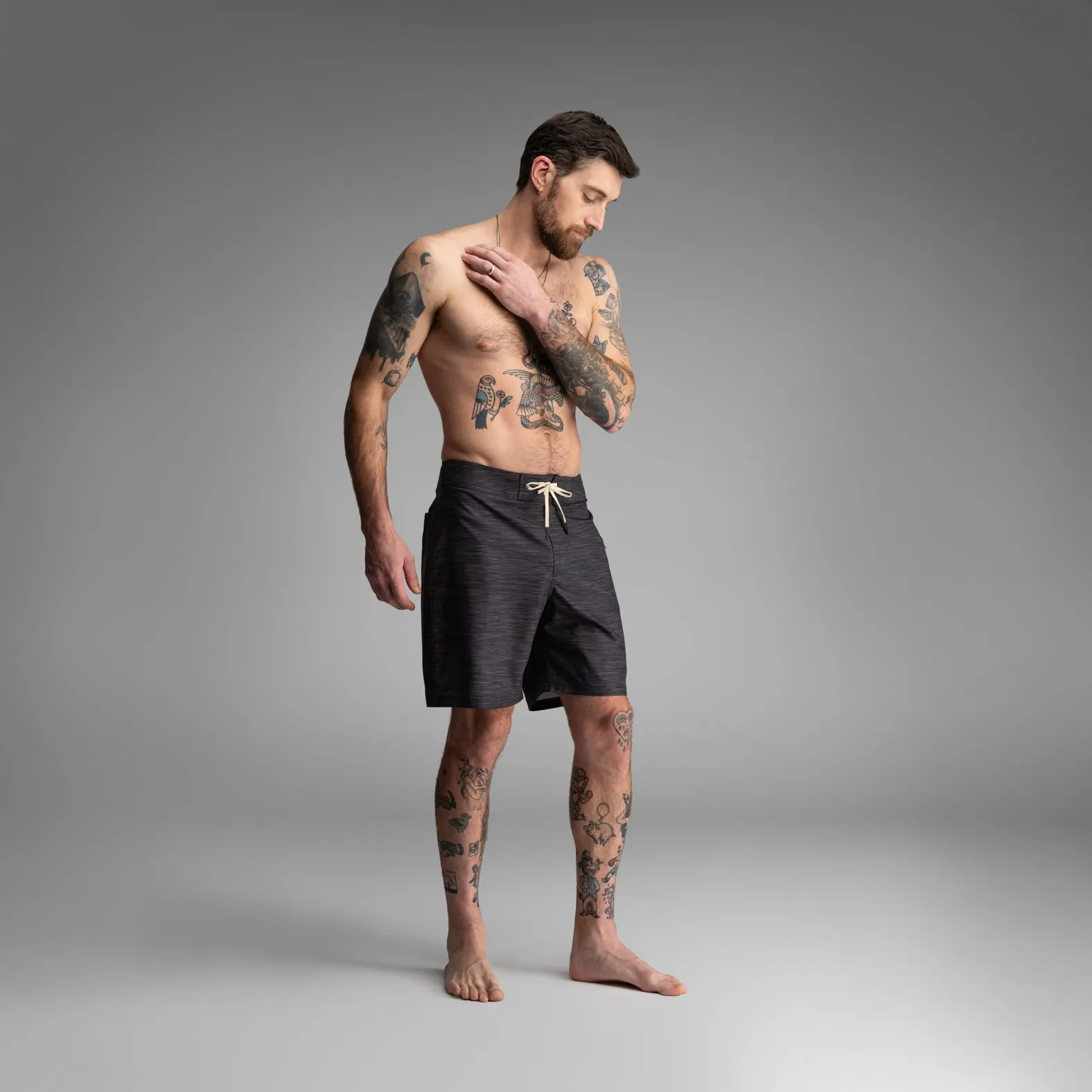 Hightide Boardshort 2N1: Heather - Shadow sold by BN3TH product image thumbnail 5