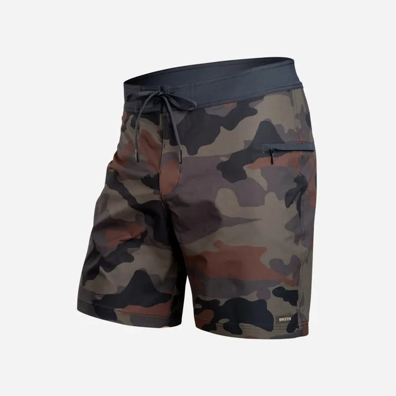 Hightide Boardshort 2N1: Basecamp Camo-Woodland sold by BN3TH